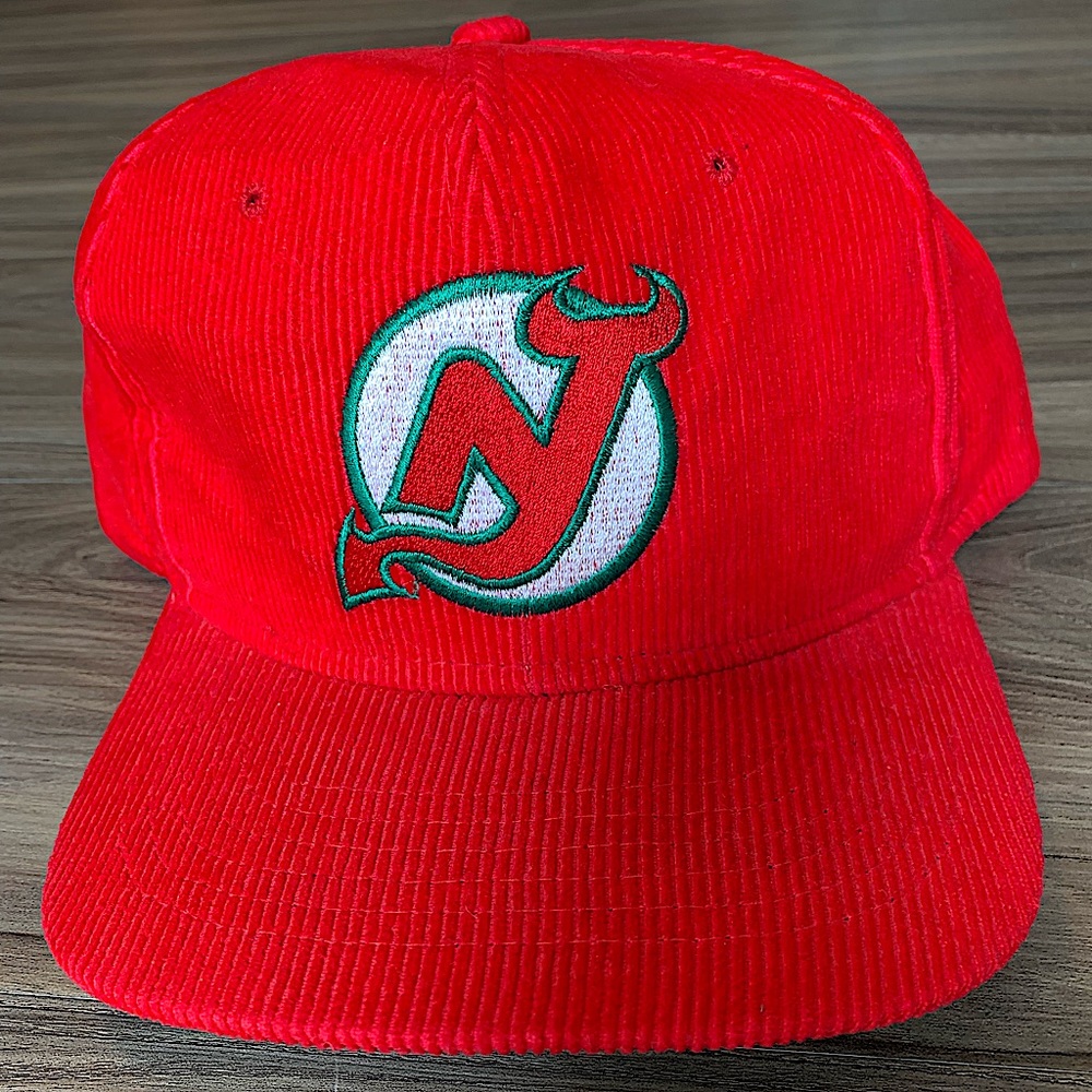 Ted Fletcher New Jersey Devils Hat NHL Vintage Corduroy